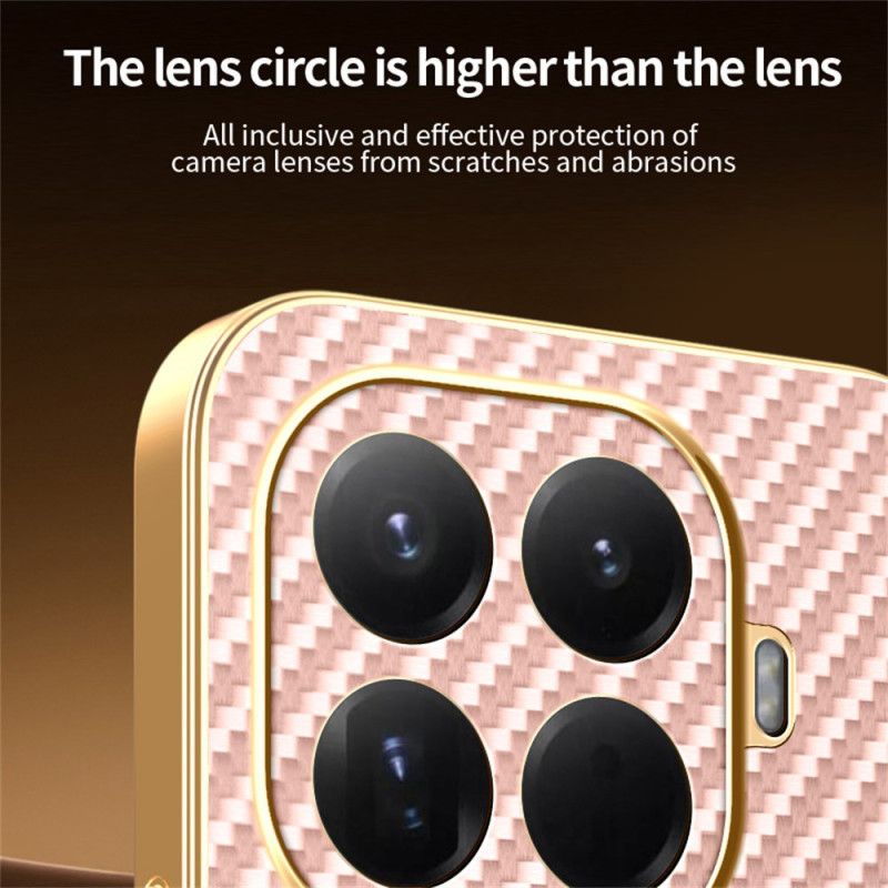 Hülle Xiaomi 15t Pro Handyhülle Kohlefaserstruktur