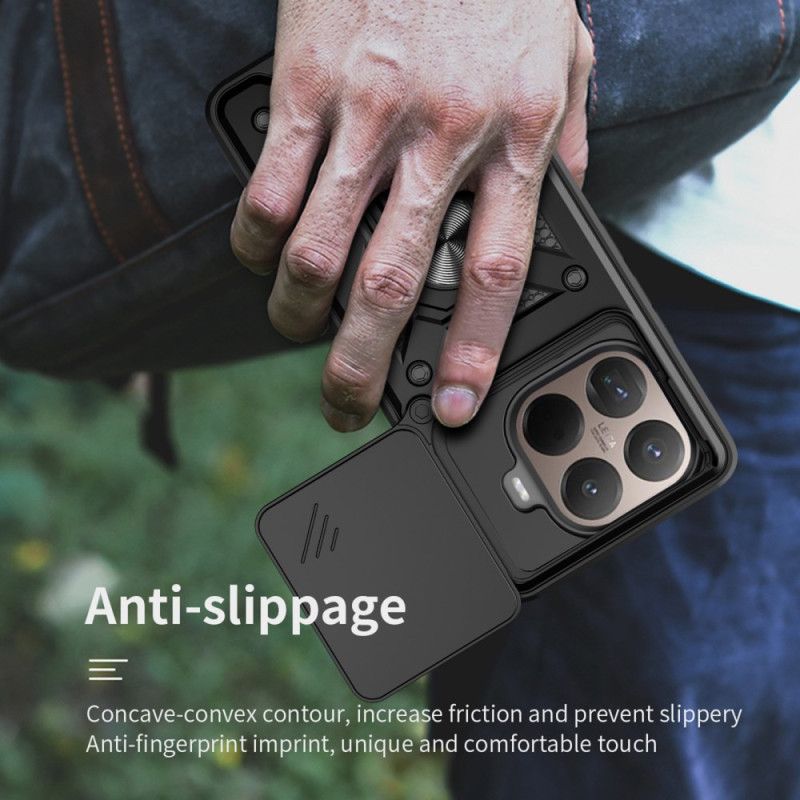 Hülle Xiaomi 15t Pro Schiebebare Kameraabdeckung Und Ständer