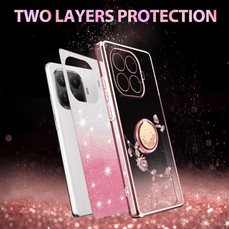 Hülle Xiaomi 15t Pro Strass-ringhalter Kadem