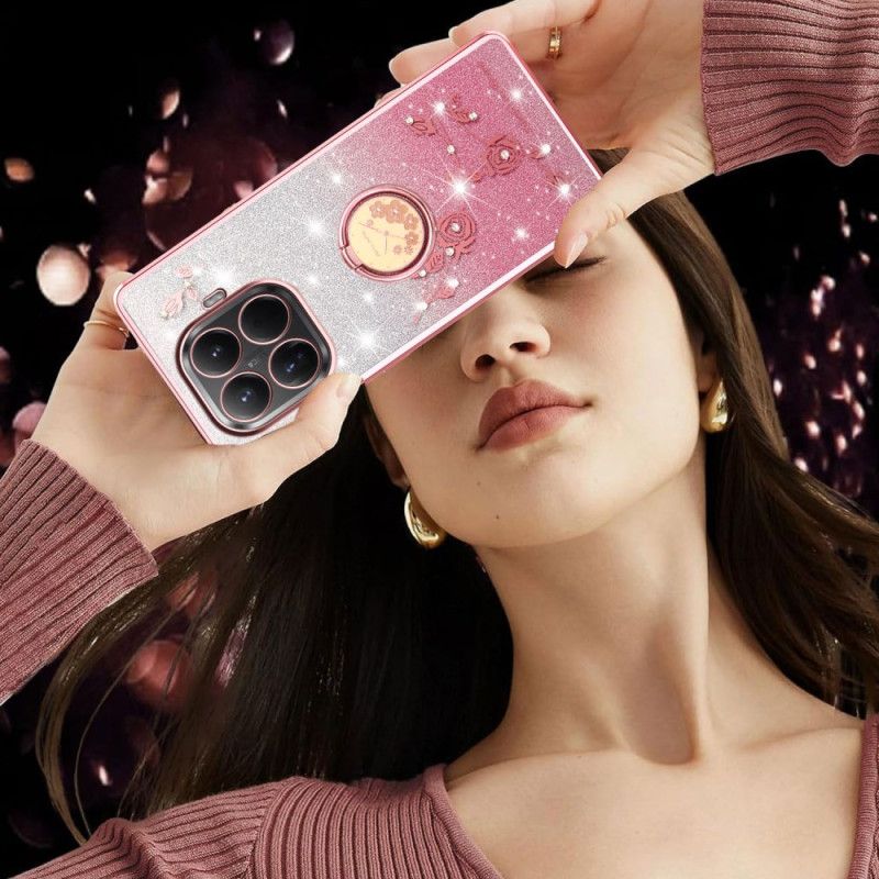 Hülle Xiaomi 15t Pro Strass-ringhalter Kadem