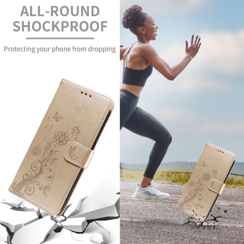 Lederhüllen Für Xiaomi 15t Pro Blumenmuster