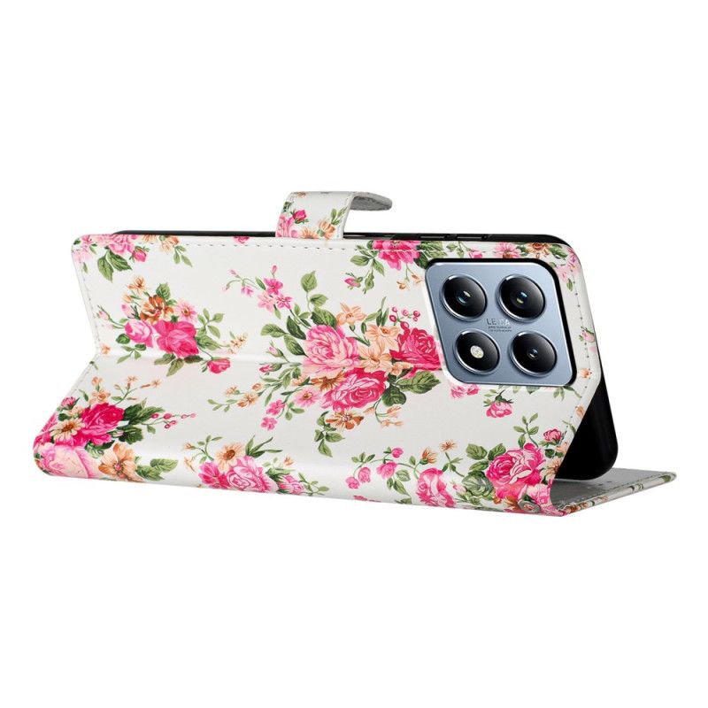 Lederhüllen Für Xiaomi 15t Pro Freiheitsblumen