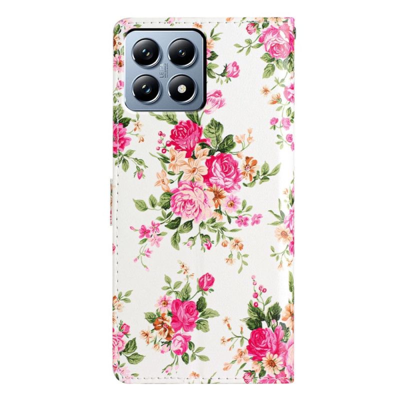 Lederhüllen Für Xiaomi 15t Pro Freiheitsblumen
