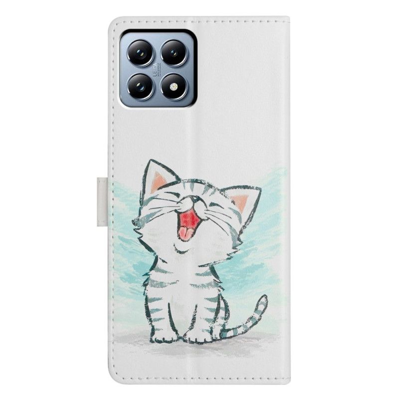 Lederhüllen Für Xiaomi 15t Pro Fröhliches Kätzchen