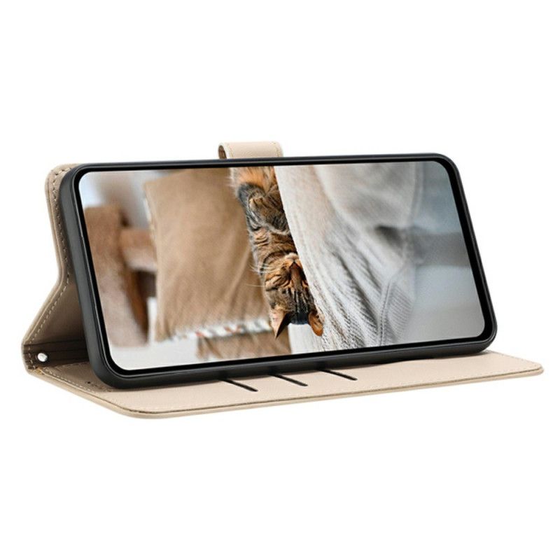 Lederhüllen Für Xiaomi 15t Pro Katzenmotiv Mit Riemen