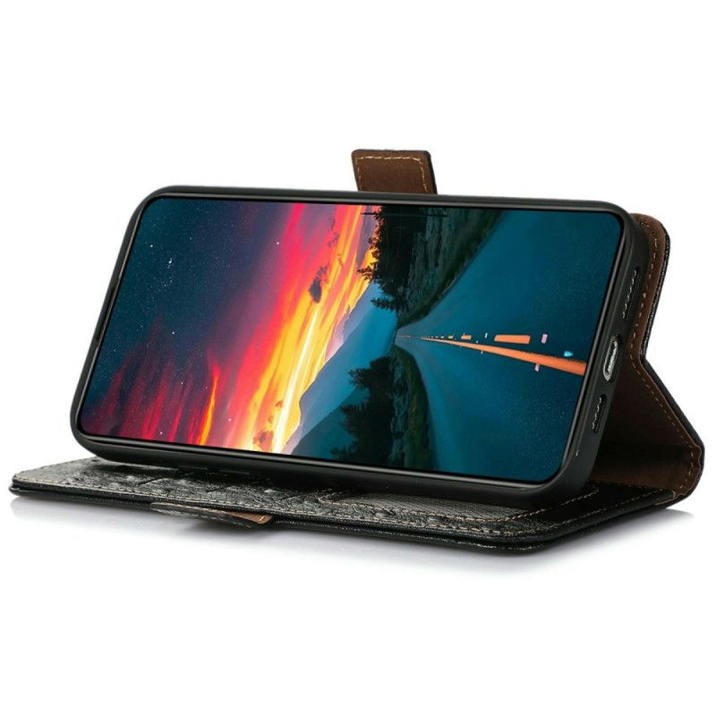 Lederhüllen Für Xiaomi 15t Pro Strukturiertes Leder