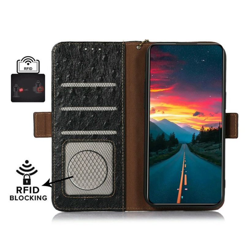 Lederhüllen Für Xiaomi 15t Pro Strukturiertes Leder