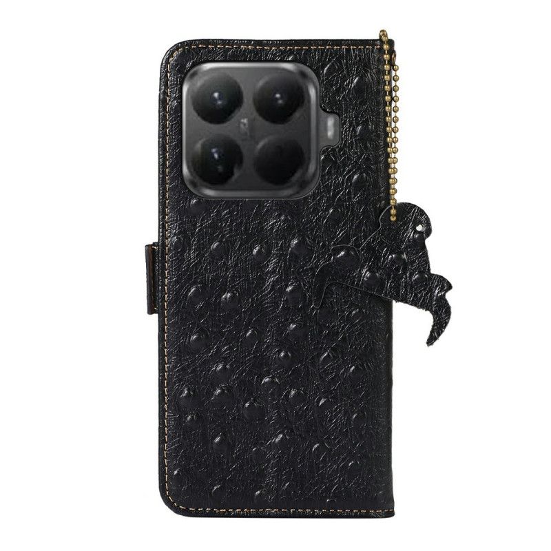 Lederhüllen Für Xiaomi 15t Pro Strukturiertes Leder