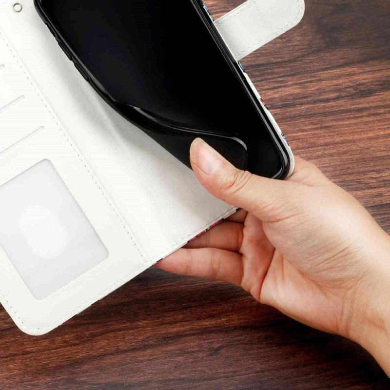 Lederhüllen Xiaomi 15t Pro Handyhülle Blauer Schmetterling