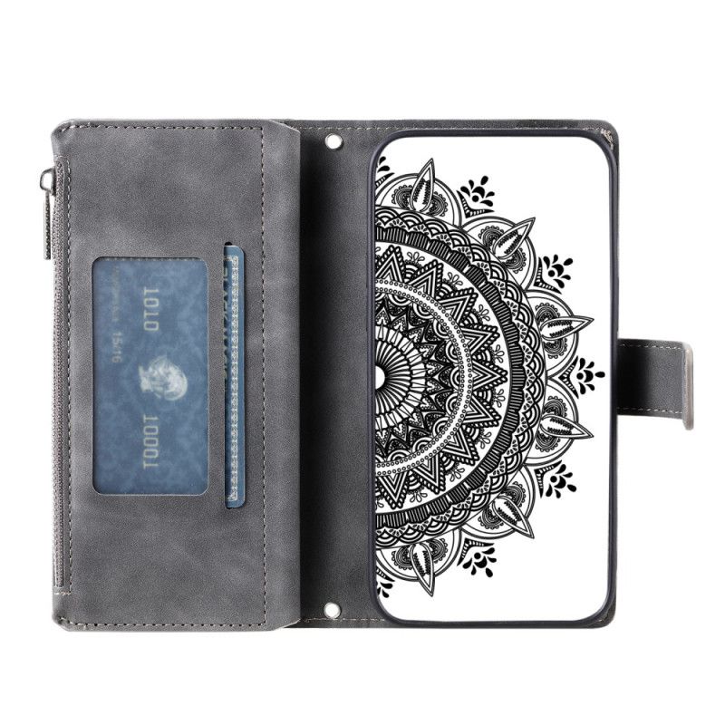 Lederhüllen Xiaomi 15t Pro Handyhülle Geldbörse In Mandala-wildlederoptik