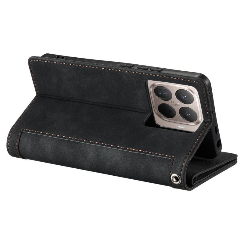 Lederhüllen Xiaomi 15t Pro Handyhülle Geldbörse Mit 9 Kartenfächern