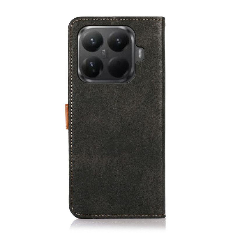 Lederhüllen Xiaomi 15t Pro Handyhülle Khazneh-goldknopf