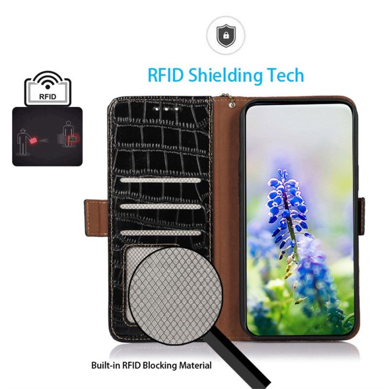 Lederhüllen Xiaomi 15t Pro Handyhülle Leder In Krokodiloptik