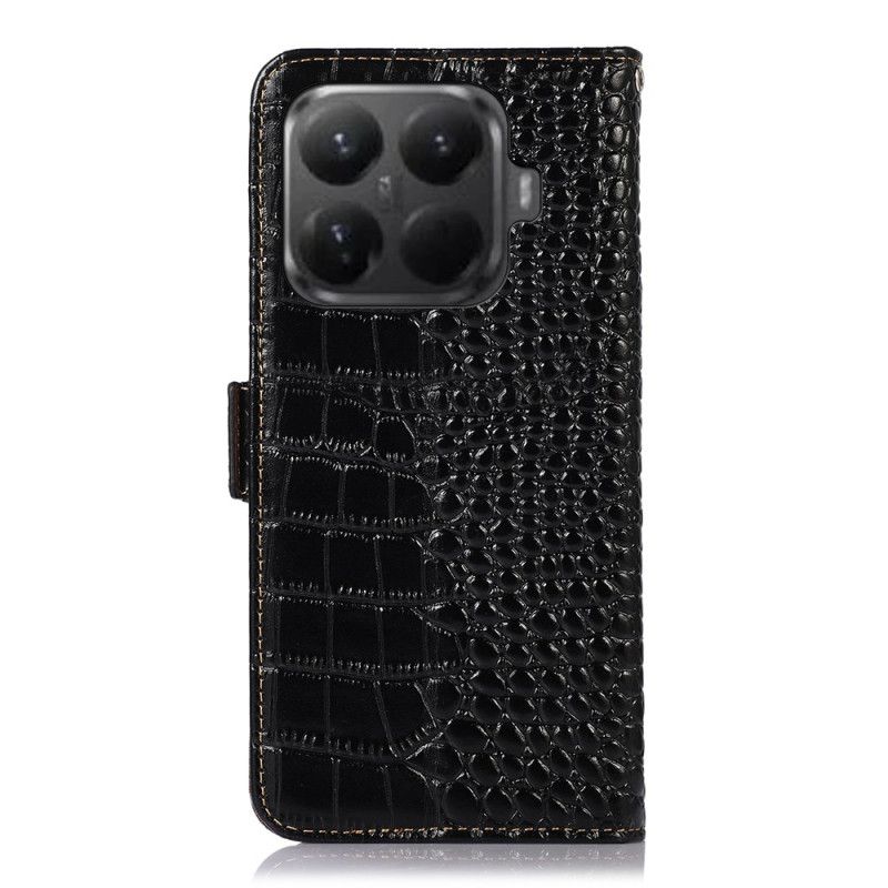 Lederhüllen Xiaomi 15t Pro Handyhülle Leder In Krokodiloptik