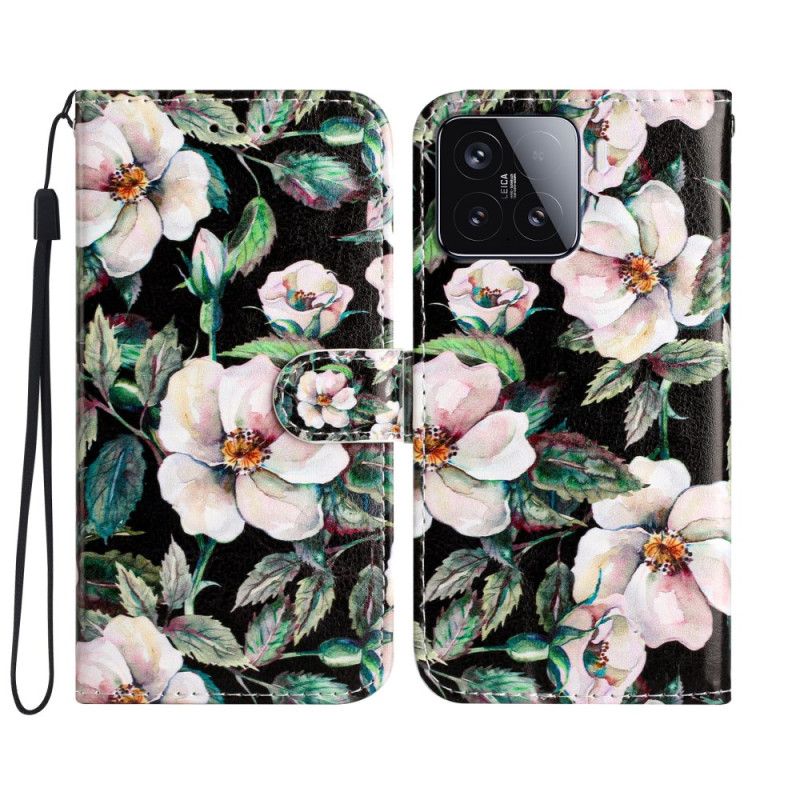 Lederhüllen Xiaomi 15t Pro Handyhülle Magnolien