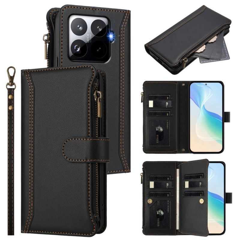 Lederhüllen Xiaomi 15t Pro Handyhülle Riemengeldbörse