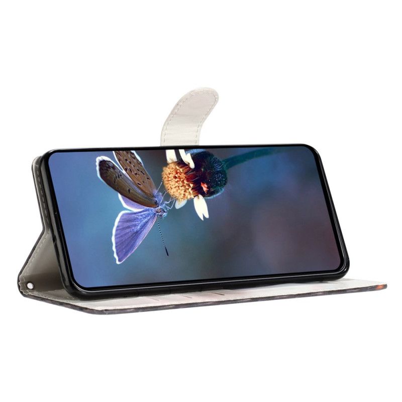 Lederhüllen Xiaomi 15t Pro Handyhülle Rosa-blauer Marmor