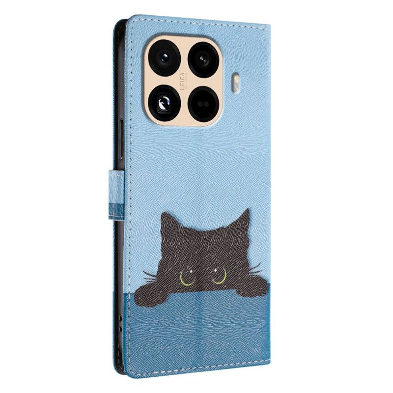 Lederhüllen Xiaomi 15t Pro Handyhülle Schwarze Katze