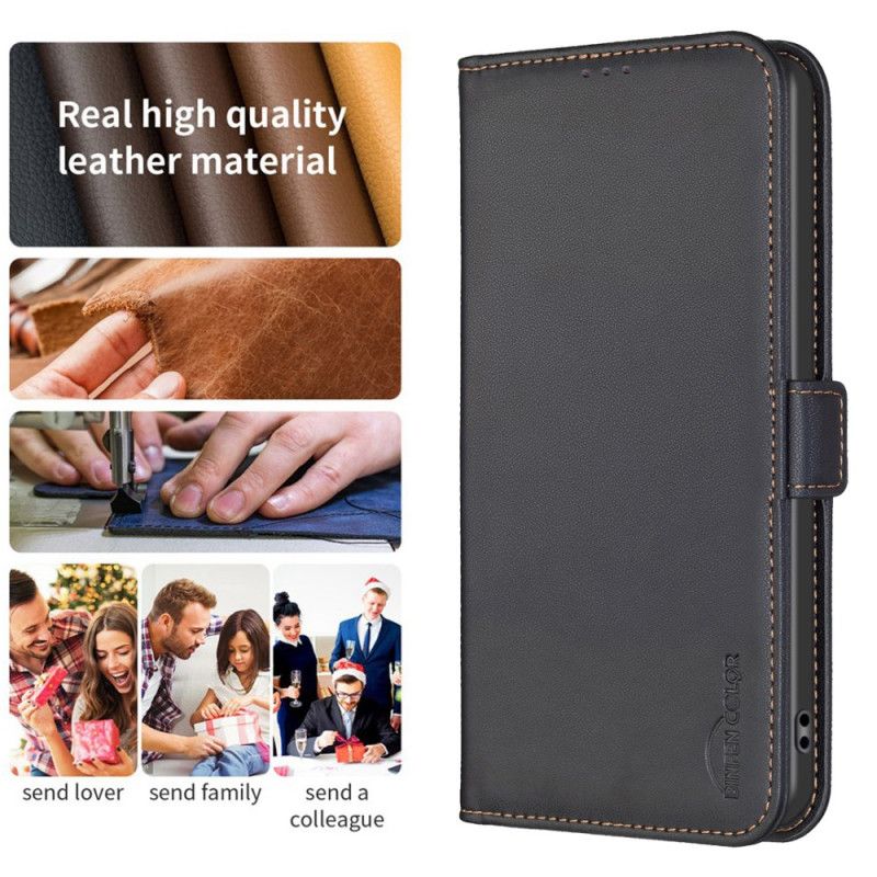 Lederhüllen Xiaomi 15t Pro Klassische Binfen-farbe