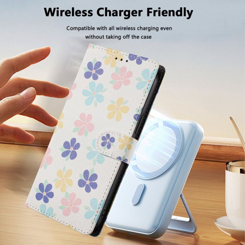 Lederhüllen Xiaomi 15t Pro Kleine Blumen