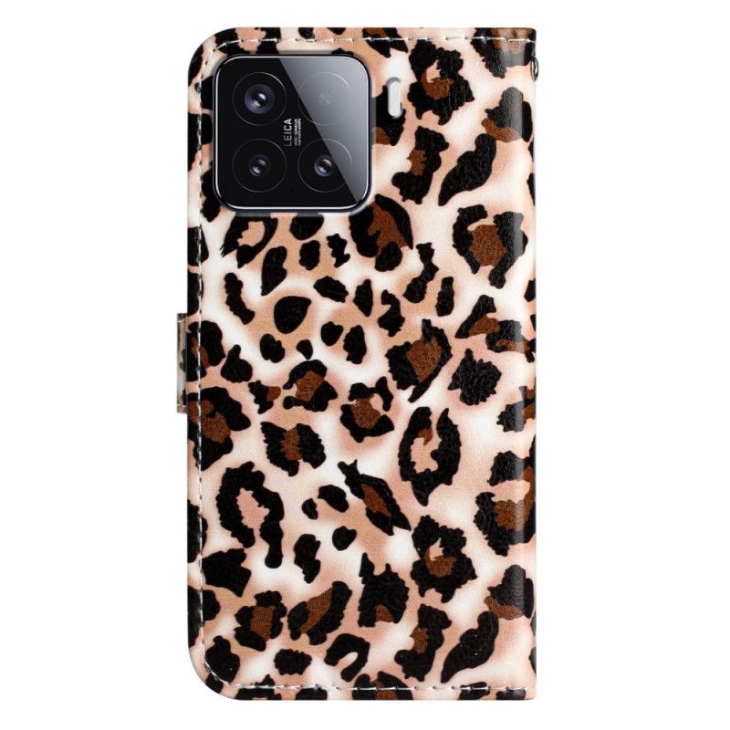 Lederhüllen Xiaomi 15t Pro Leopardenmuster