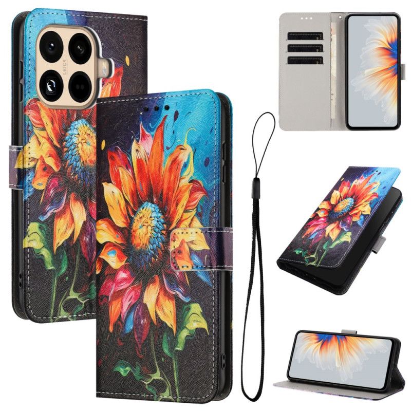 Lederhüllen Xiaomi 15t Pro Sonnenblume