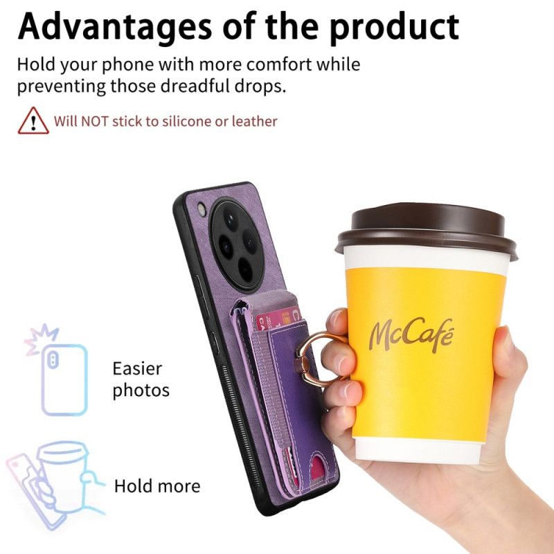 Hülle Für Oppo Find X8 Pro Klappbarer Kartenhalter