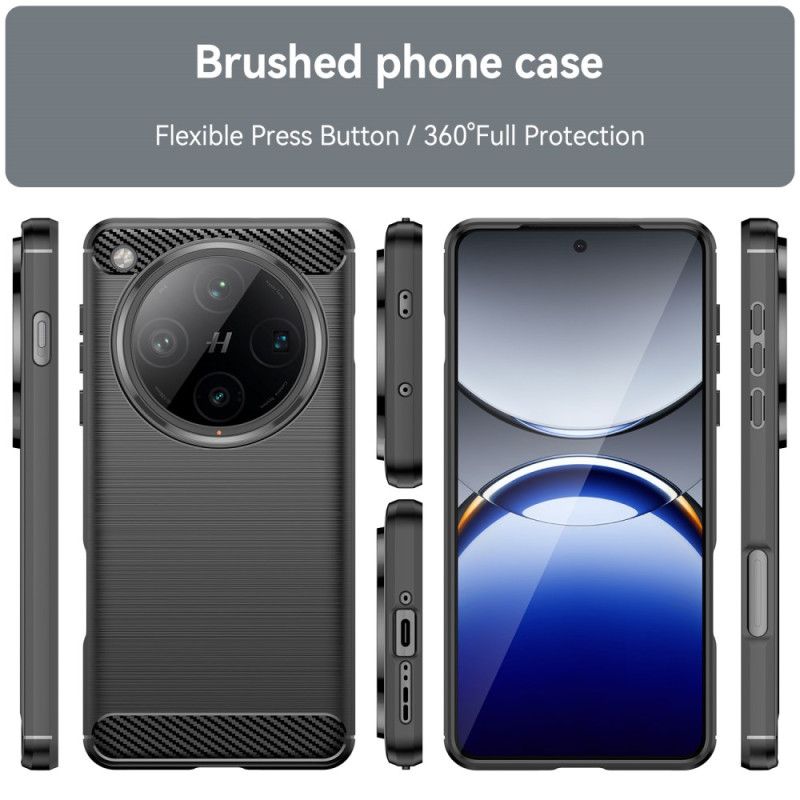 Hülle Oppo Find X8 Pro Gebürstete Kohlefaser