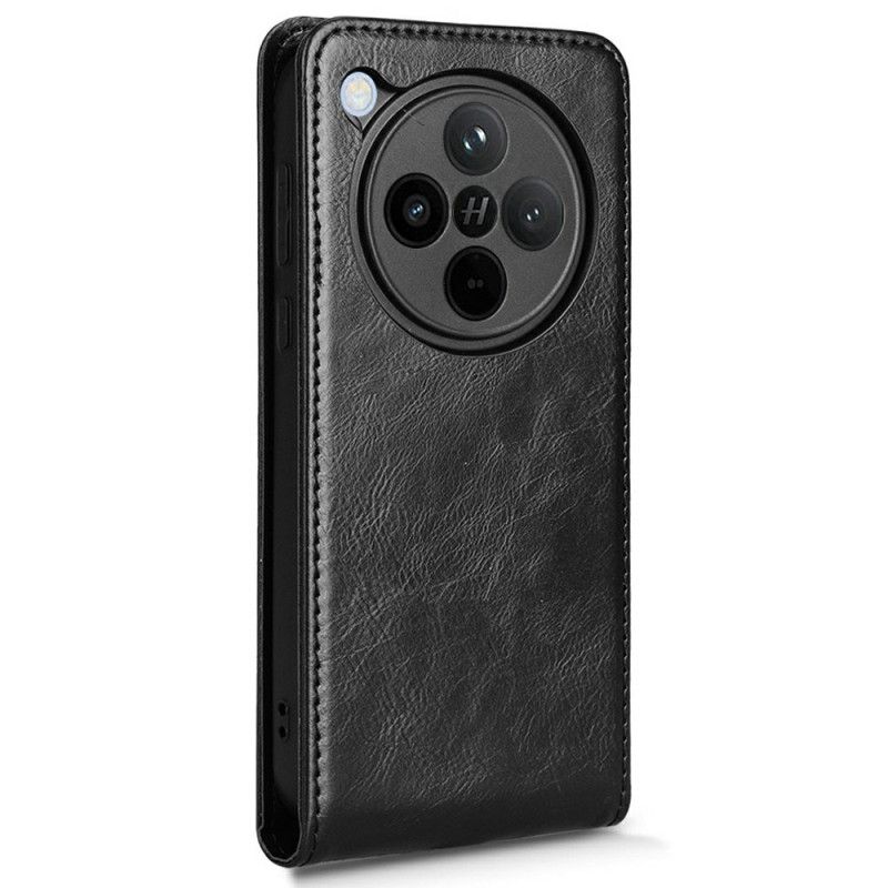 Lederhüllen Oppo Find X8 Pro Handyhülle Vertikal Klappbares Design In Lederoptik