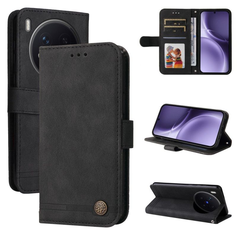 Flip Case Vivo X300 Pro Handyhülle Wildlederoptik Mit Nieten