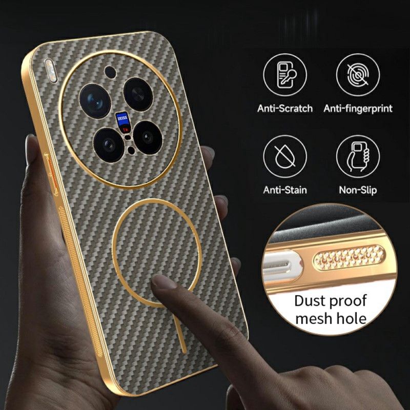 Hülle Vivo X300 Pro Handyhülle Kohlefaser-textur