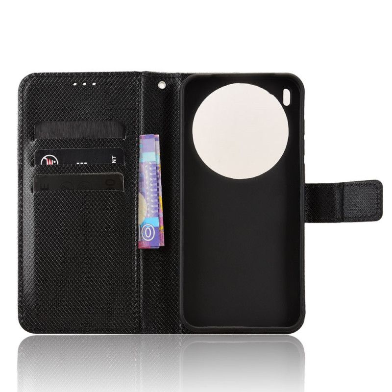 Lederhüllen Vivo X300 Pro Diamantstruktur
