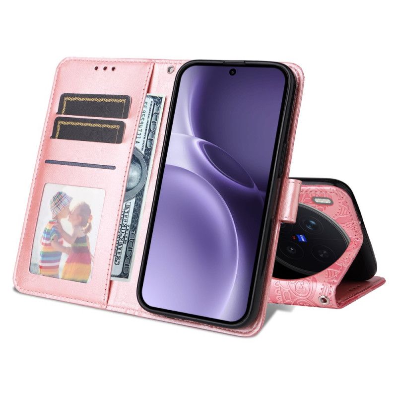 Lederhüllen Vivo X300 Pro Sonnenblumenmuster