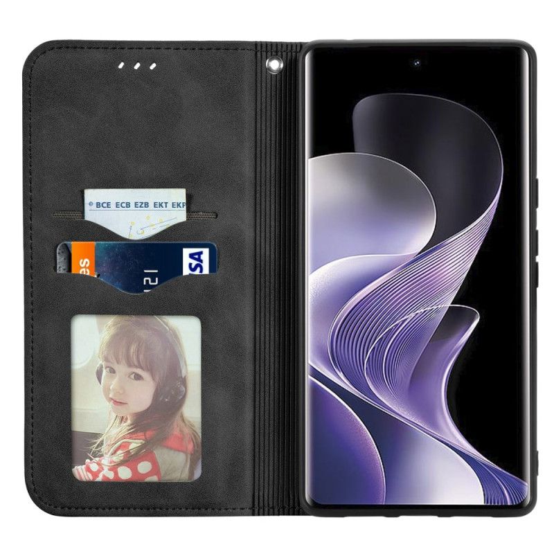Flip Case Vivo V40 5g Handyhülle Wildlederoptik