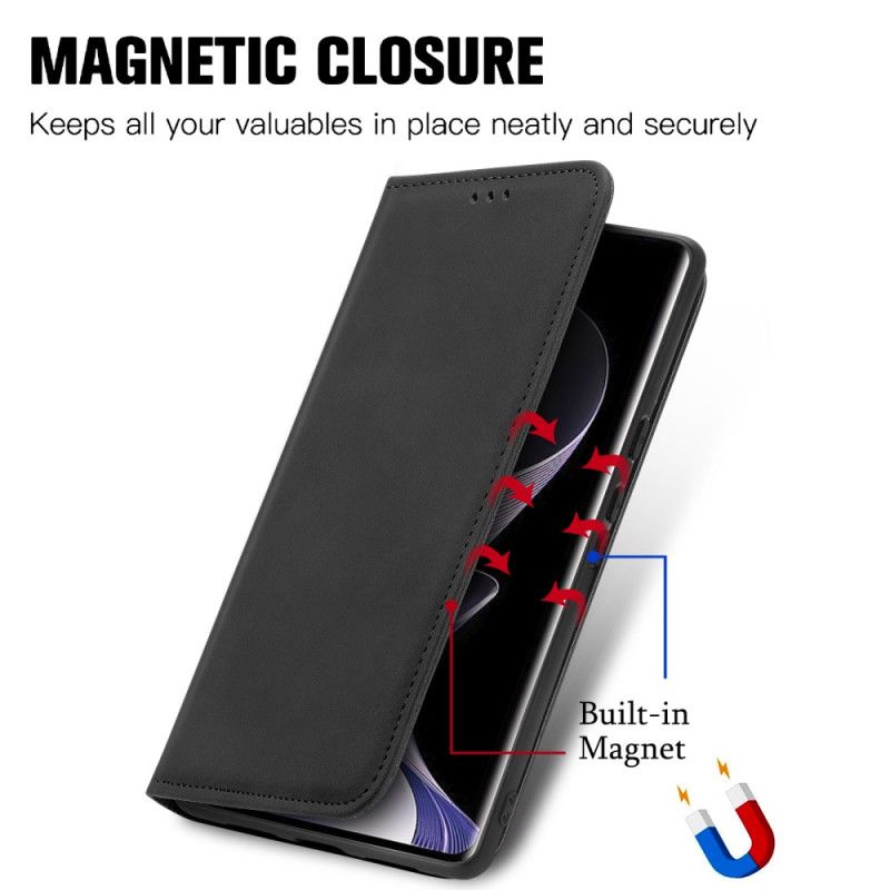 Flip Case Vivo V40 5g Handyhülle Wildlederoptik