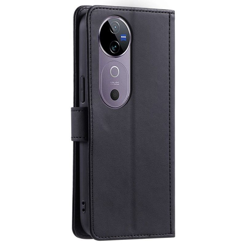 Lederhüllen Vivo V40 5g Gesteppt Mit Riemen