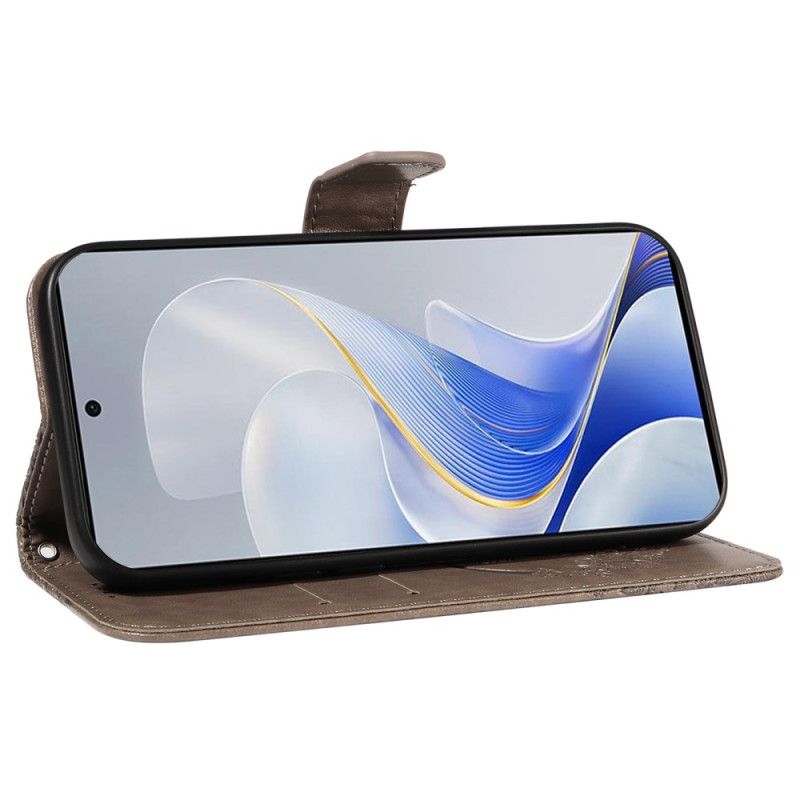 Lederhüllen Vivo V40 5g Grafischer Schmetterling