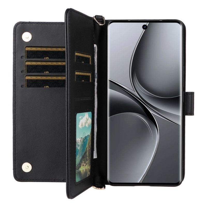 Lederhüllen Vivo V40 5g Handyhülle Gesteppt Mit Riemen Und Schultergurt