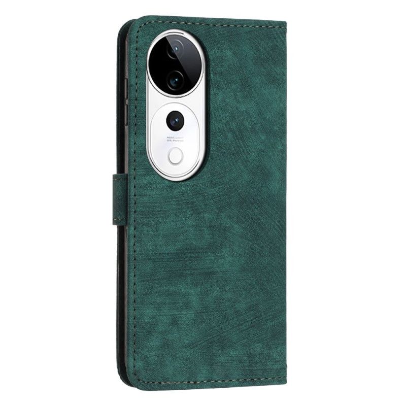 Lederhüllen Vivo V40 5g Retro-design