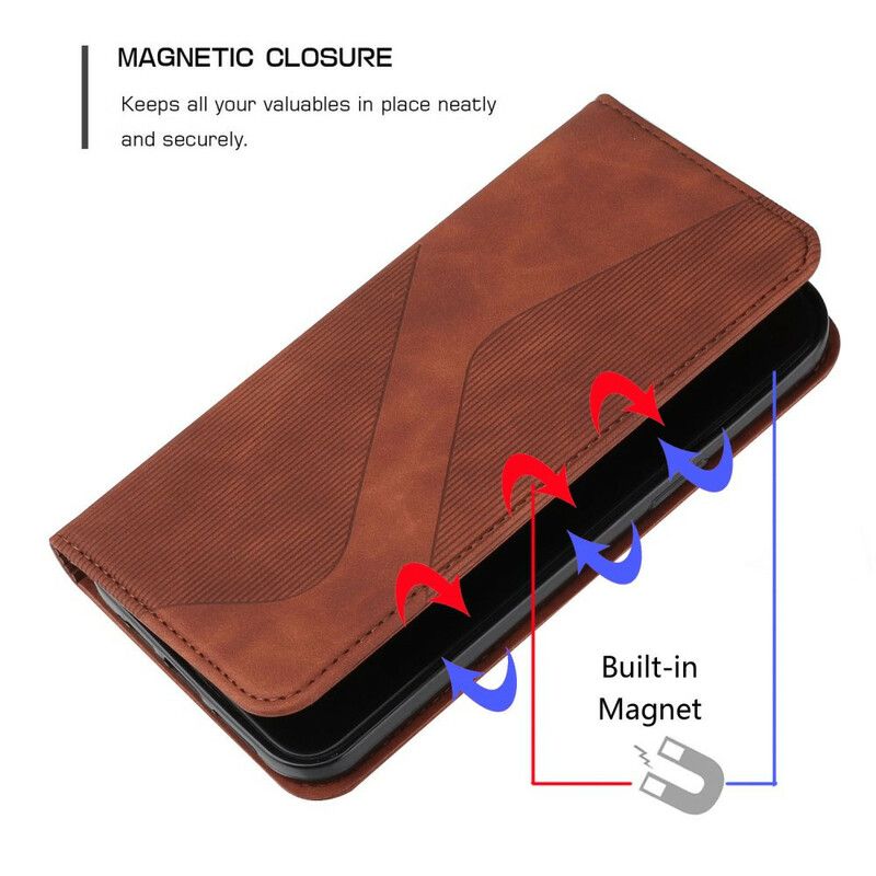 Flip Case Für Iphone 13 Style Leder S-design