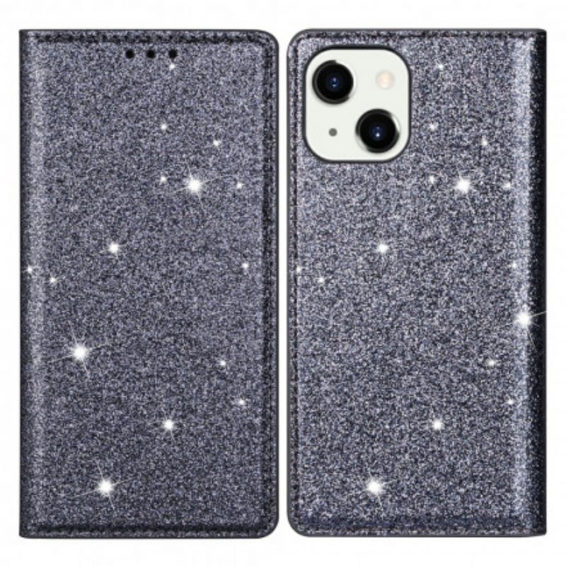 Flip Case Iphone 13 Glitzer-stil