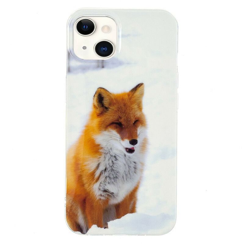 Hülle Für Iphone 13 Fluoreszierender Fuchs