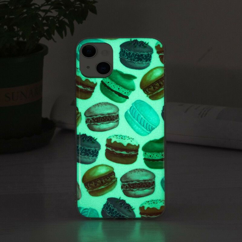 Hülle Iphone 13 Fluoreszierende Macarons