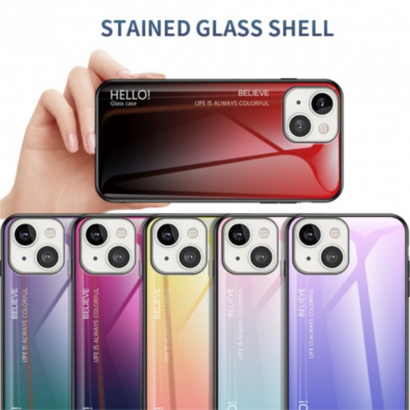 Hülle Iphone 13 Gehärtetes Glas Hallo