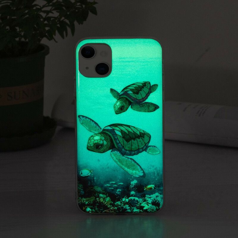 Hülle Iphone 13 Handyhülle Fluoreszierende Schildkröten