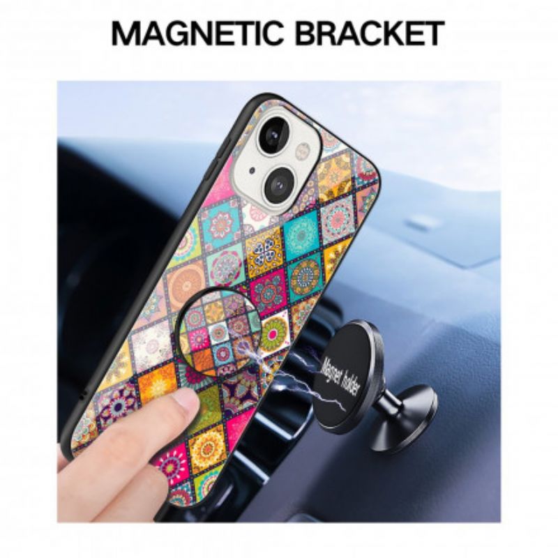 Hülle Iphone 13 Handyhülle Magnetischer Patchwork-halter