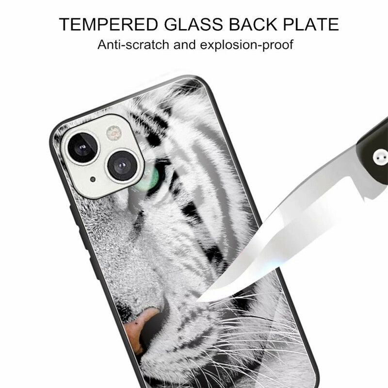 Hülle Iphone 13 Handyhülle Tiger Aus Gehärtetem Glas