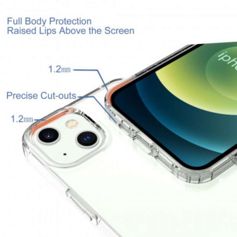 Hülle Iphone 13 Handyhülle Transparentes Glitzerdesign