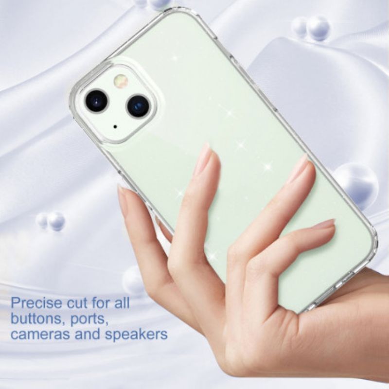Hülle Iphone 13 Handyhülle Transparentes Glitzerdesign