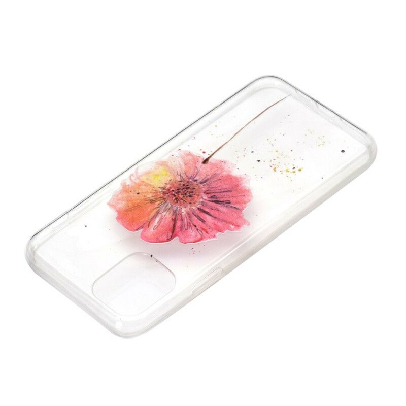 Hülle Iphone 13 Handyhülle Transparentes Mohn-aquarell